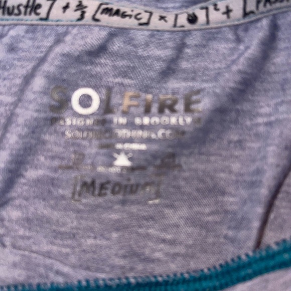 Solfire PELOTON Mens Gray Athletic Shirt M - Picture 4 of 4